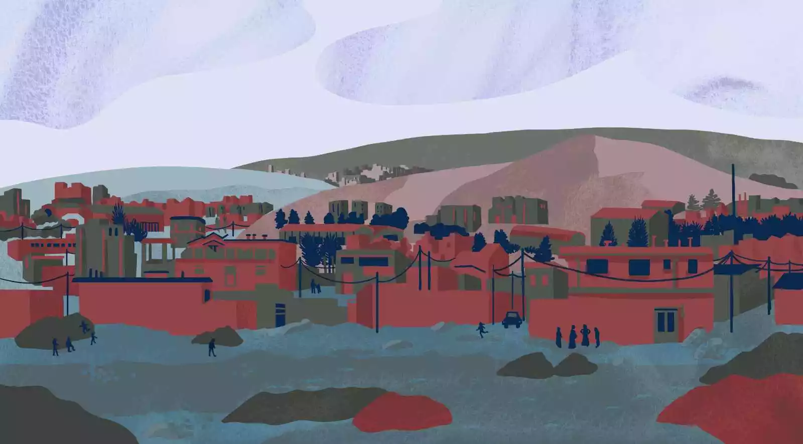Image d'un village qui pourrait se situer au Maghreb