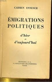 Couverture de l'ouvrage Émigrations Politiques d'hier et d'aujourd'hui