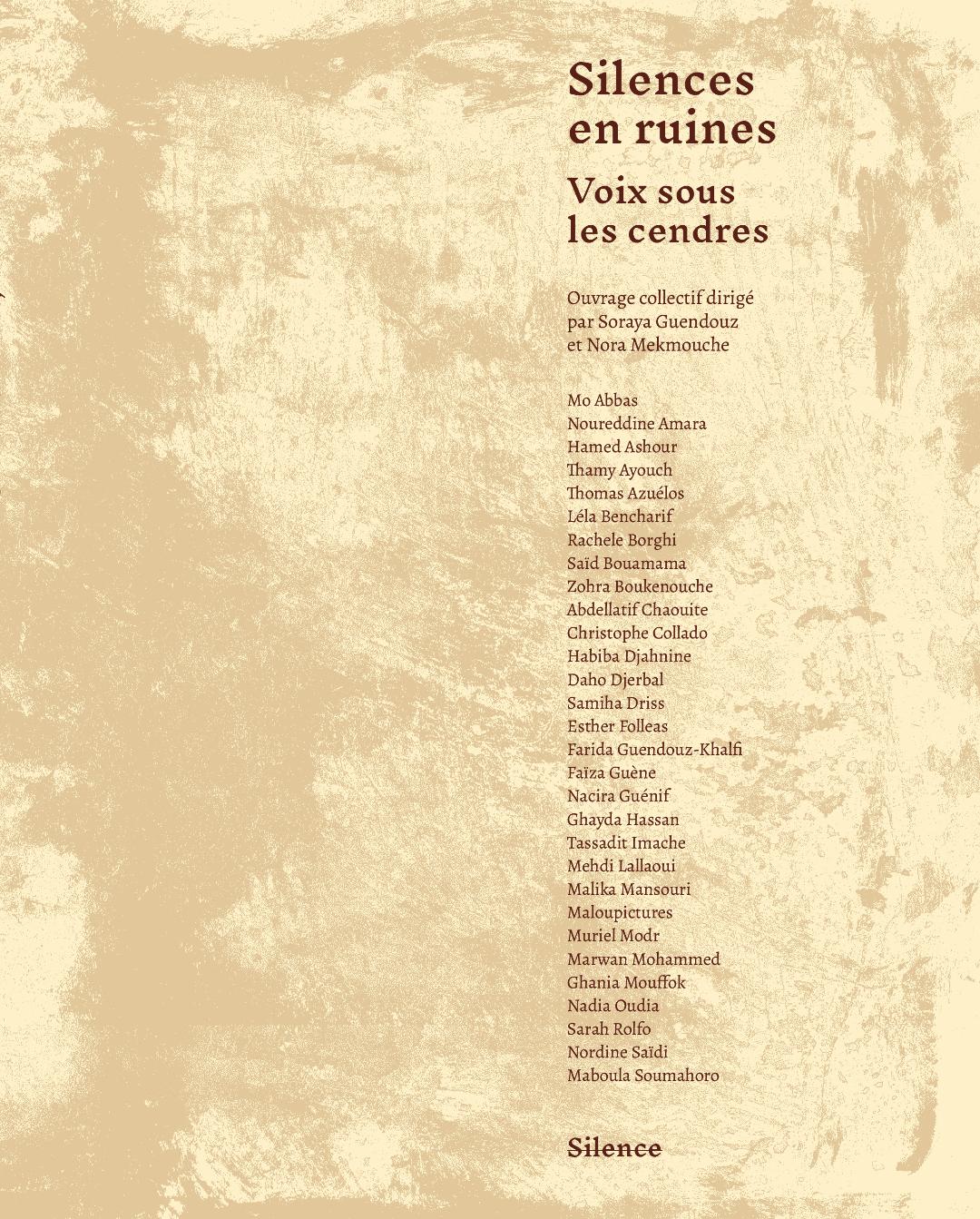 Silences en ruines – Voix sous les cendres
